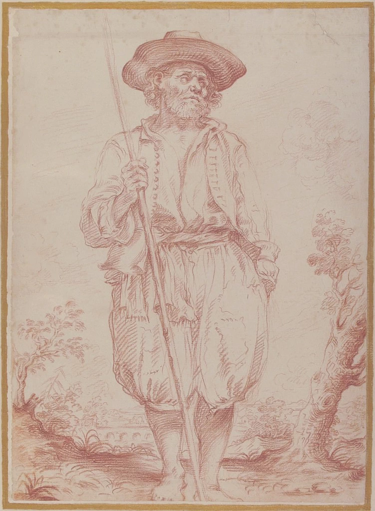 Contadino in piedi con un bastone - Metropolitan Museum